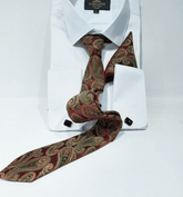 bordeaux groene stropdas